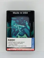 Zippo Premium Mermaid Design 48605 "Double Torch" refillable Butane Lighter