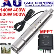 3” DC Deep Well Solar Water Pump 600W 900W Submersible Pump with MPPT Controller