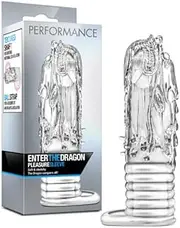 Performance Enter The Dragon Clear Extenders Blush Performance Dildo Sexual Wellness Products Male Sex Toys Penis Sleeve Strap On Sex Toys Bondage Gear & Accessories Penis Enlargement Pro Penis Device