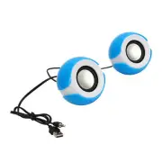 USB Mini Speaker Computer PC Stereo USB Powered Plastic Desktop External JF JJ