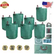 5-Pack Heavy Duty 72 Gallon Collapsible Garden Waste Bags for Effortless Cleanup