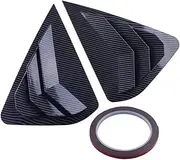 1Pair ABS Car Blind Rear Side Window Compatible for Nissan Altima Teana 2013-2018 Louvers Cover Air Vent Decoration Exterior Accessory(Carbon Look)