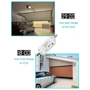 Tuya WIFI 2.4G Smart Garage Door Opener Controller Open and Close By Phone APP Compatible Alexa and Home EU Plug White