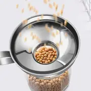 Single Ear Funnel Jam Making Stainless Steel Wide Mouth Versatile