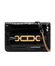 Whitney crocodile-effect shoulder bag One size Black