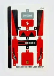 NEW LEGO - Sticker - Speed Champions - Ferrari F8 Tributo - 76895