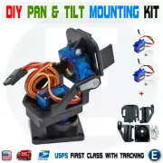 DIY 2 Axis Arduino Pan & Tilt Mounting Kit and 2 x 9G Servo with Gear Mounting