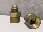 46F-6-8 SAE 45° FEMALE CONNECTOR BRASS FITTING ONE EACH