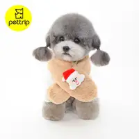 在飛比找ETMall東森購物網優惠-pettrip 寵物毛絨聖誕圍巾 秋冬款寵物圍巾配件