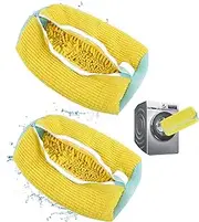 Liosuteka 2 Pack Shoe Washing Machine Bag Shoes Laundry Bag for Shoe Cleaner Keep Shoes Clean Reusable and Durable Zipper Shoe Washing Bag for Sneaker Tennis Running Shoes, Sock,Gift(Yellow)