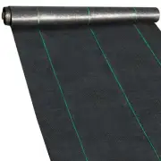 0.9m wide Weed Mat Underlayment Fabric Weedmat Garden Grass Control Black 5-200m