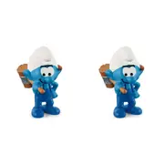 2x Schleich Kids/Childrens Toy Play Action Replica Figurine Handy Smurf 3y+