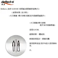 在飛比找蝦皮購物優惠-Deflect-o 迪多 610310C 高質感鋁質圓形貼牌