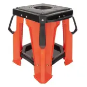 BikeTek Pro MX Ridge Motorcycle Stand Heavy Duty Off-Road Paddock Tray Orange