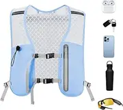 [Generic] Hydration Running Vest, Running Water Backpack with Adjustable Strap, Bladder Non-Slip Lightweight Phone Bag for Men Women Marathons Race Hiking Camping