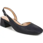 Naturalizer Womens Jayla Navy Patent Slingbacks Shoes 7 Wide (C,D,W) BHFO 7895