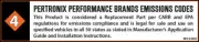 Pertronix D196600 Distributor Dist Ford X-Flow cast Ignitor vac top exit Cap