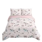 Unicorn 1 Cotton Bed Quilt Doona CoverSet Various Size