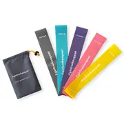 METEOR Resistance Bands Set, Stretching Bands, Resistance Loop Set, Latex Exercise Band, Workout Band for Exercise & Therapy (5 Bands with Carry Bag)