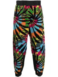 在飛比找Farfetch優惠-fleece abstract-print joggers