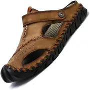 [wlsdhjfo] Strap Sandals Men'S Rubber Beach Flip Flops Classic Roman Sandals Outdoor Slippers Water Hiking Flip Flops