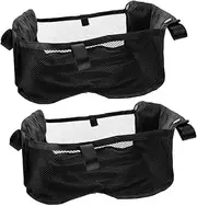 CHILDWEET Storage Bag Set Stroller Bottom Basket Organizer Mesh Pouch Easy Setup for Baby Stroller
