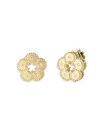 Roberto Coin 18K Yellow Gold Daisy Diamond Flower Stud Earrings - Exclusive