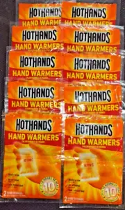 10 Pair HotHands Hand Warmers Safe Natural Odorless Air Activated Heat Exp 12/25