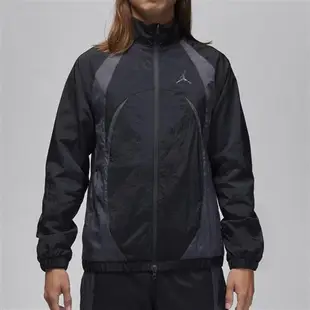 Nike Jordan 男款 黑灰色 立領 雙拉鍊 防風 風衣 運動 休閒 外套 FN5849-010