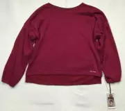 Ob-sess Isabela Moner Sweatshirt Womens XL Burgandy Long Sleeve Pullover New