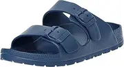 [alpine swiss] Mens Double Strap Slide Sandals EVA Flat Casual Comfortable Shoes