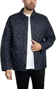 [Barbour] Men's Tyne Liddesdale Quilted Jacket, Classic Navy