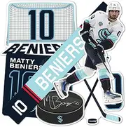 Desert Cactus Seattle Kraken Sticker Team NHL National Hockey League Player Vinyl Decal Laptop Water Bottle Car Scrapbook (Type P2 - Matty Beniers)