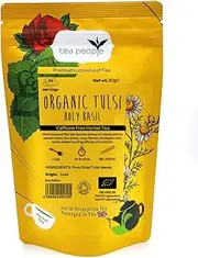 Tea People Organic Tulsi Loose Leaf Herbal Tea Retail Pack 30 g