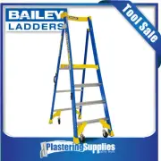 Bailey Platform Ladder P170 1.2m Job Station 4 Stp Fibreglass Stepladder FS13531