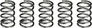 uxcell 5Pcs Compression Spring, 16mm OD, 1.8mm Wire Size, 25mm Free Length, Spring Steel Construction Extended Mechanical Compression Springs for Shop and Home Repairs, Silver Tone