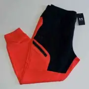 XL Under Armour UA Men's Unstoppable Fleece Joggers 1379808-002 black NWT $100