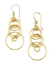 Ippolita 18K Yellow Gold Classico Diamond Multi-Ring Drop Earrings