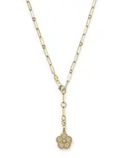 Roberto Coin 18K Yellow Gold Daisy Lux Diamond Locket Y Necklace, 20 - Exclusive