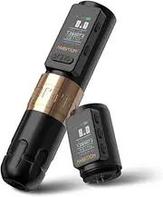 Ambition Soldier Max Tattoo Machine Rotary 2400mAh Cartridge Pen Gun with Extra 1800mAh Battery Billing Function Frequency Mode Stabilizing System Supply for Professional Tattoo Artists