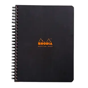 【Rhodia】Classic_A5+ 線圈會議筆記本_ 黑色