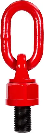 Sztxj M12 18mm 1T Lifting Eye Ring Tool Alloy Steel Ring Bolt 360 Degree Rotation Lifting Eye Screw Die Connecting Bolt Screw (Red)