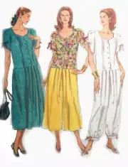 VINTAGE VOGUE SEWING PATTERN 7985 MISSES SZ 8/10/12 DRESS JUMPSUIT UNCUT