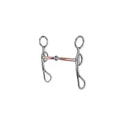 Reinsman Argentine 3/8in Smooth Copper Snaffle Bit