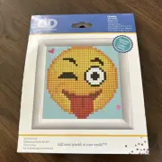 Diamond Dotz Cheeky Smiling Winking DD Kit with Frame Diamond Painting Kit