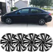4Pcs 15inch Hubcaps Rim Wheel Covers For Honda Civic 1995-2015 R15 Tire & Steel