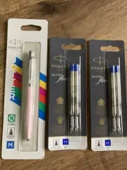Parker Original JOTTER Ballpoint Pen(Retro Pink),Medium Point + 4 Blue Refills