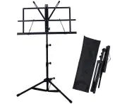 Music Sheet Music Stand, Sturdy Portable Foldable Metal Stand With Carry Bag, Adjustable Height, Lightweight And Compact For Storage And Travel