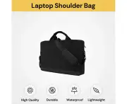15.6" Laptop Shoulder Bag - Black