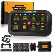 AUXBEAM Multifunction LED Light RGB 8 Gang Switch Panel Dimmable Relay Control (for: Mitsubishi)